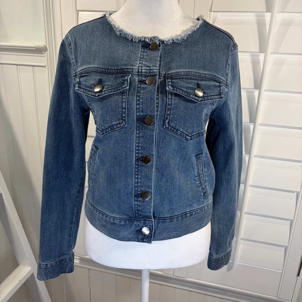 LOVE IS LOVE Denim Jacket - Picture 2 of 7